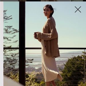 Quince 100% Organic Cotton Oversized Cable Cardigan